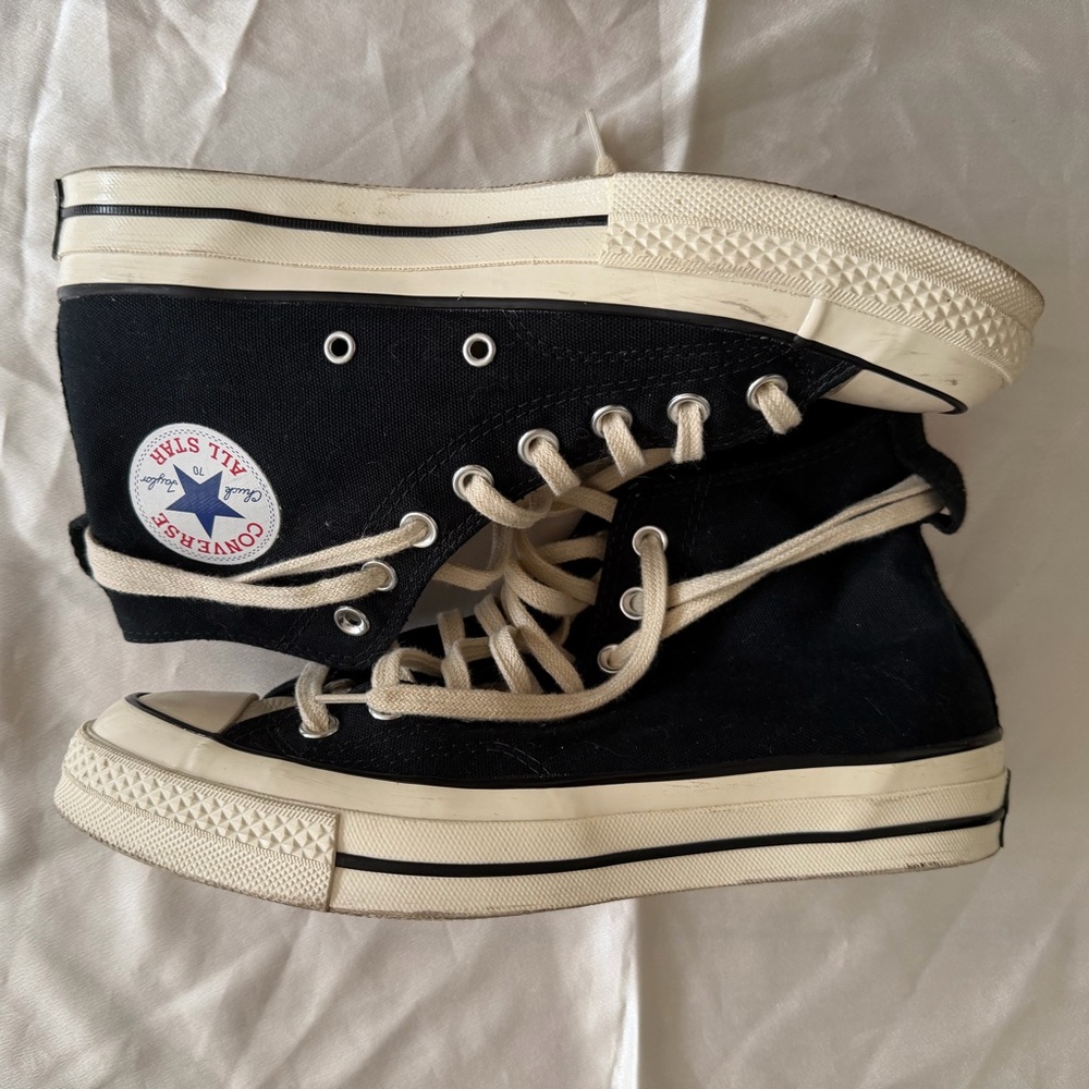 ESSENTIALS x Converse Chuck Taylor All Star High Top Sneakers - Black & Cream